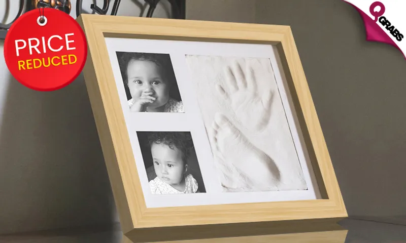 Baby Hand & Foot Print Memory Photo Frame!